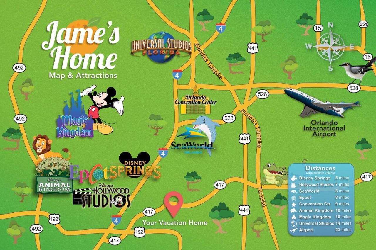 H - New 2 Bedroom Condo - 5 Miles To Disney - Free Water Park Kissimmee Exterior photo