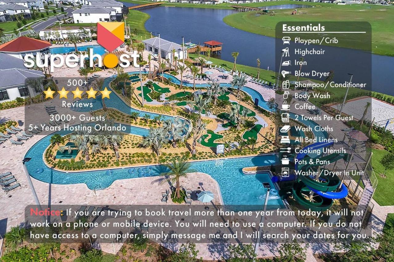 H - New 2 Bedroom Condo - 5 Miles To Disney - Free Water Park Kissimmee Exterior photo